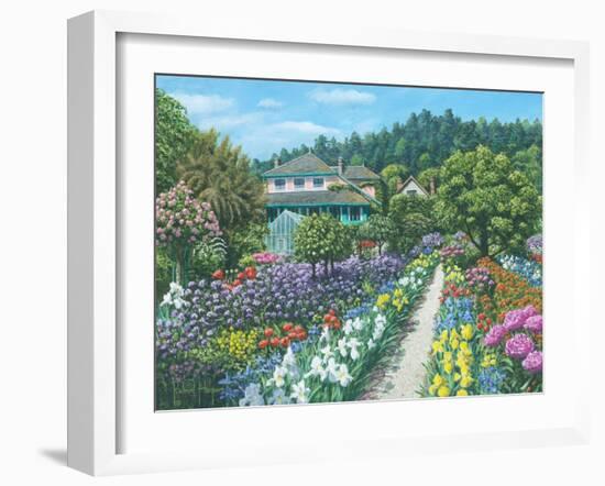 Monets Garden Giverny-Richard Harpum-Framed Art Print