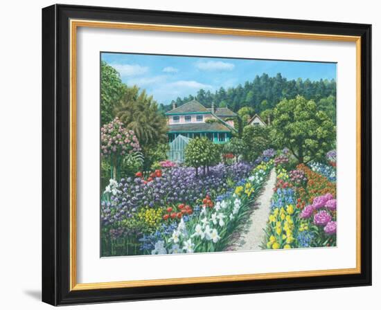 Monets Garden Giverny-Richard Harpum-Framed Art Print