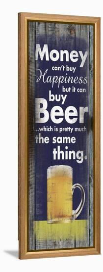 Money Beer Tall-Lauren Gibbons-Framed Stretched Canvas