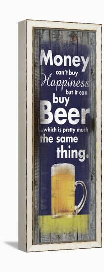 Money Beer Tall-Lauren Gibbons-Framed Stretched Canvas