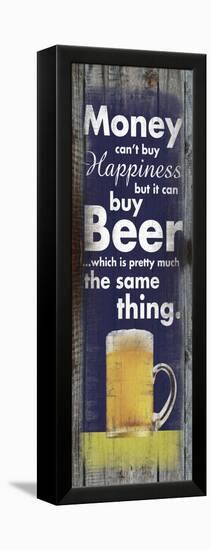 Money Beer Tall-Lauren Gibbons-Framed Stretched Canvas