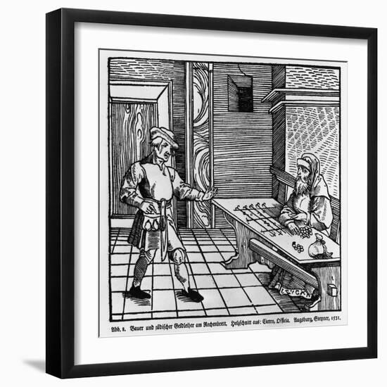 Money Lender, 1531-German School-Framed Giclee Print