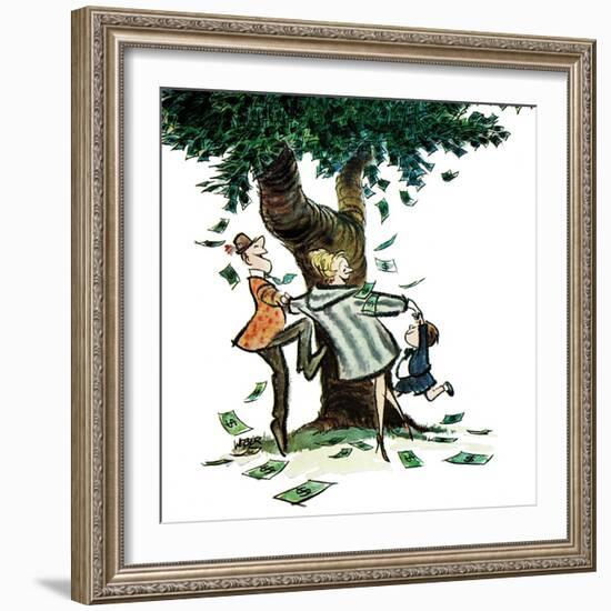 "Money, Money, Money," December 30, 1967-Robert Weber-Framed Giclee Print