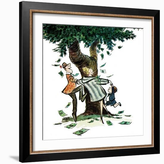 "Money, Money, Money," December 30, 1967-Robert Weber-Framed Giclee Print