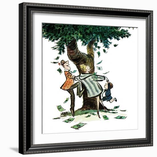 "Money, Money, Money," December 30, 1967-Robert Weber-Framed Giclee Print