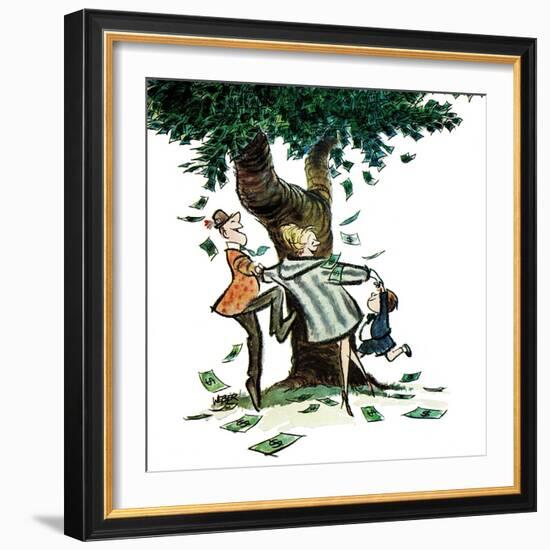 "Money, Money, Money," December 30, 1967-Robert Weber-Framed Giclee Print