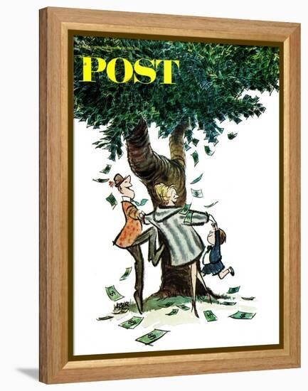 "Money, Money, Money," Saturday Evening Post Cover, December 30, 1967-Robert Weber-Framed Premier Image Canvas