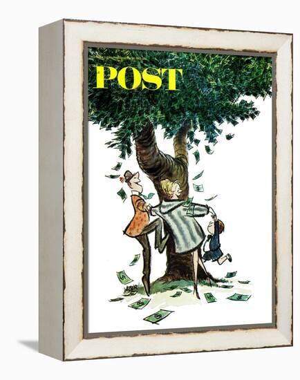 "Money, Money, Money," Saturday Evening Post Cover, December 30, 1967-Robert Weber-Framed Premier Image Canvas