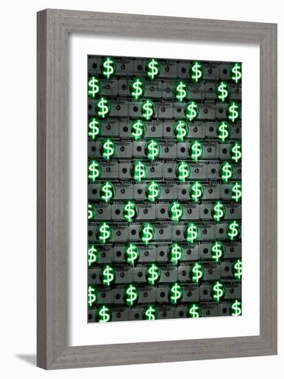 Money money money-O.M.-Framed Giclee Print