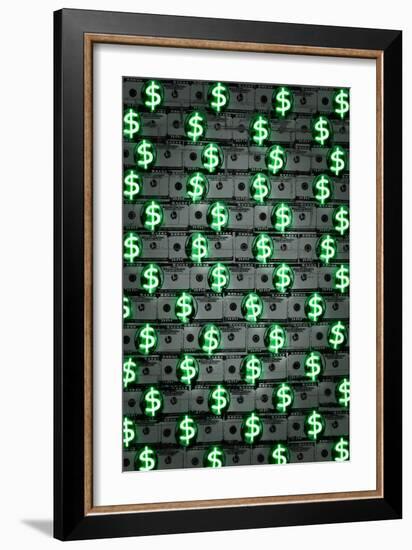 Money money money-O.M.-Framed Giclee Print