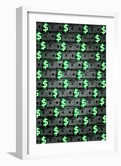 Money money money-O.M.-Framed Giclee Print