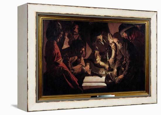 Money Pays also Means Settling Accounts. Painting by Georges De La Tour (1593-1652), 17Th Century.-Georges De La Tour-Framed Premier Image Canvas