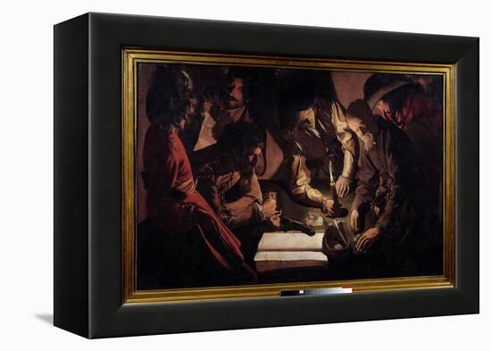 Money Pays also Means Settling Accounts. Painting by Georges De La Tour (1593-1652), 17Th Century.-Georges De La Tour-Framed Premier Image Canvas