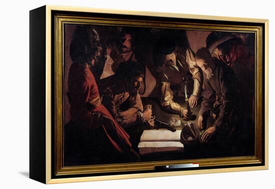 Money Pays also Means Settling Accounts. Painting by Georges De La Tour (1593-1652), 17Th Century.-Georges De La Tour-Framed Premier Image Canvas