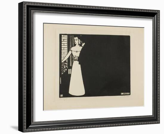 Money, Plate Five from 'Intimacies', 1898-Felix Edouard Vallotton-Framed Giclee Print