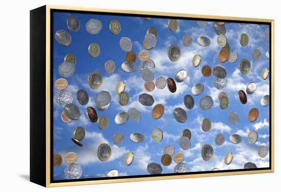 Money Shower-Victor De Schwanberg-Framed Premier Image Canvas