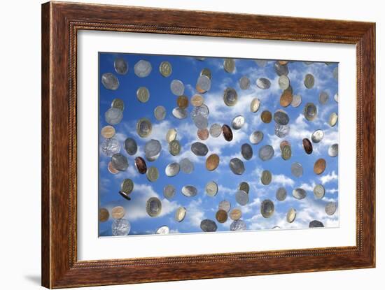 Money Shower-Victor De Schwanberg-Framed Photographic Print