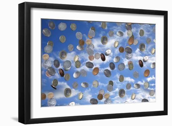 Money Shower-Victor De Schwanberg-Framed Photographic Print