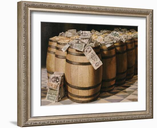 Money to Burn, 1893-Victor Dubreuil-Framed Giclee Print