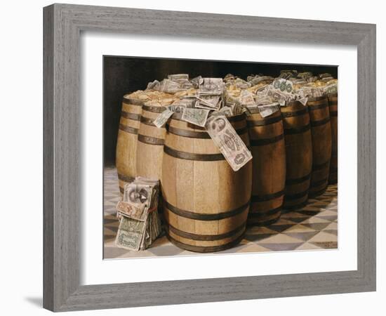 Money to Burn, 1893-Victor Dubreuil-Framed Giclee Print