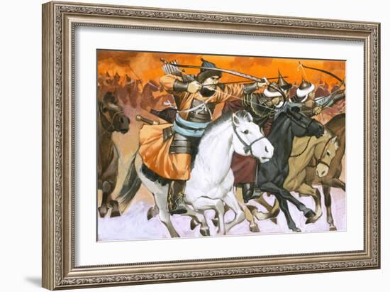 Mongol Horsemen-Mcbride-Framed Giclee Print