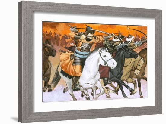 Mongol Horsemen-Mcbride-Framed Giclee Print