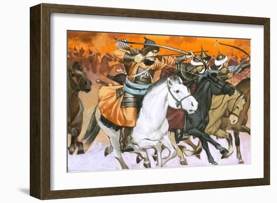 Mongol Horsemen-Mcbride-Framed Giclee Print