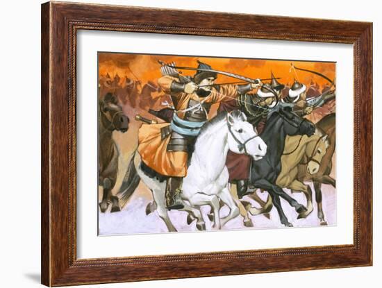 Mongol Horsemen-Mcbride-Framed Giclee Print