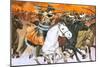 Mongol Horsemen-Mcbride-Mounted Giclee Print