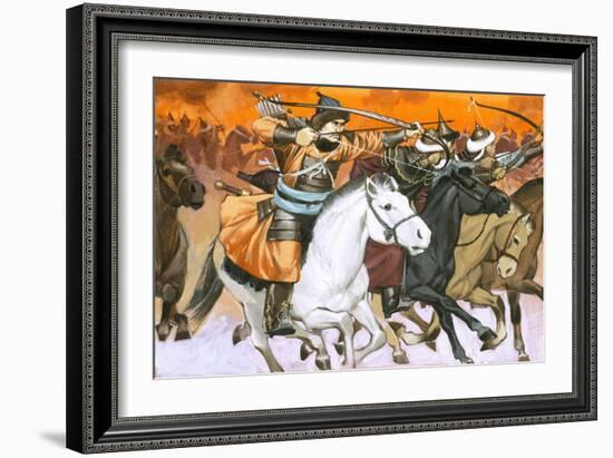 Mongol Horsemen-Mcbride-Framed Giclee Print