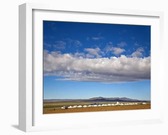 Mongolia, Bayangobi, Ger Camp-Jane Sweeney-Framed Photographic Print