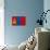 Mongolia Flag Design with Wood Patterning - Flags of the World Series-Philippe Hugonnard-Art Print displayed on a wall