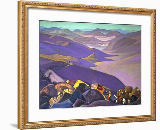 Mongolia, Genghis Khan, 1938-Nicholas Roerich-Framed Giclee Print