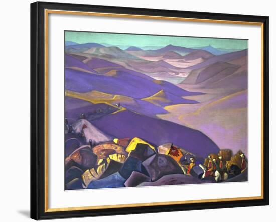 Mongolia, Genghis Khan, 1938-Nicholas Roerich-Framed Giclee Print