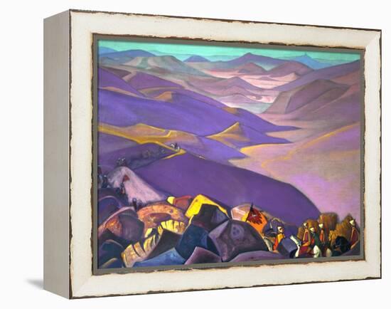 Mongolia. Genghis Khan's Campaign, 1937-1938-Nicholas Roerich-Framed Premier Image Canvas