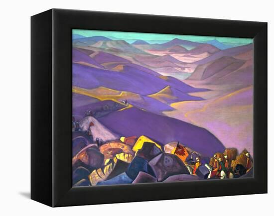 Mongolia. Genghis Khan's Campaign, 1937-1938-Nicholas Roerich-Framed Premier Image Canvas