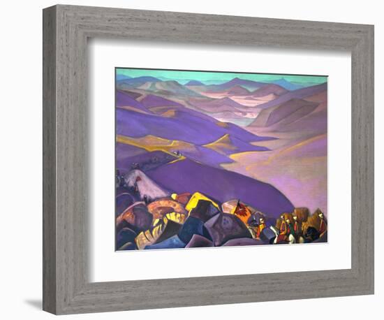 Mongolia. Genghis Khan's Campaign, 1937-1938-Nicholas Roerich-Framed Giclee Print