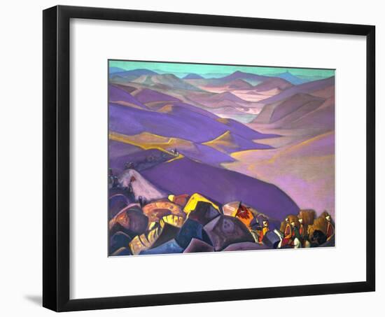 Mongolia. Genghis Khan's Campaign, 1937-1938-Nicholas Roerich-Framed Giclee Print