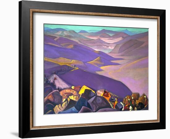 Mongolia. Genghis Khan's Campaign, 1937-1938-Nicholas Roerich-Framed Giclee Print