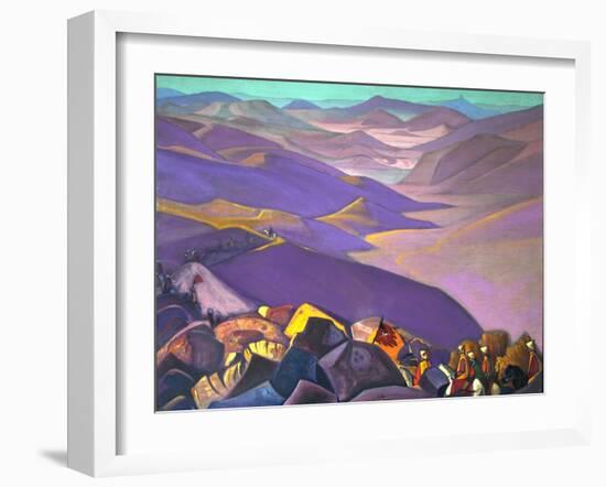 Mongolia. Genghis Khan's Campaign, 1937-1938-Nicholas Roerich-Framed Giclee Print