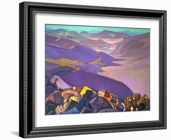 Mongolia. Genghis Khan's Campaign, 1937-1938-Nicholas Roerich-Framed Giclee Print