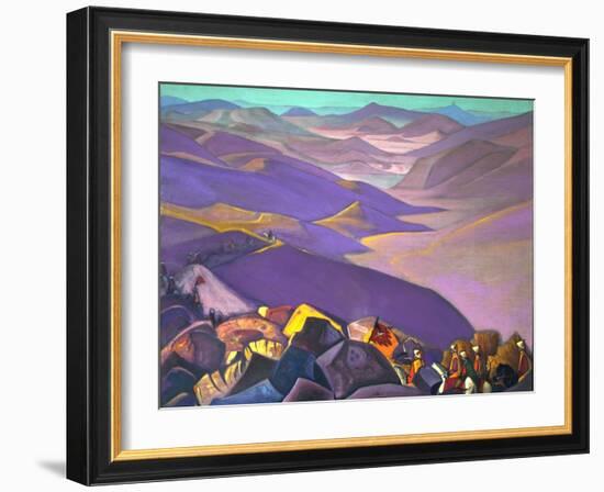 Mongolia. Genghis Khan's Campaign, 1937-1938-Nicholas Roerich-Framed Giclee Print