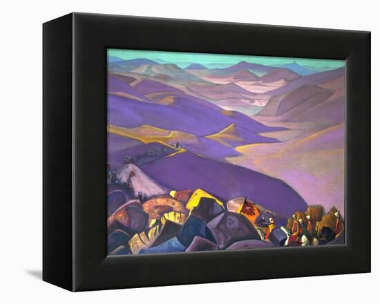 Mongolia. Genghis Khan's Campaign, 1937-1938-Nicholas Roerich-Framed Premier Image Canvas