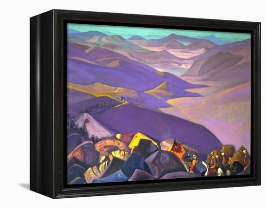 Mongolia. Genghis Khan's Campaign, 1937-1938-Nicholas Roerich-Framed Premier Image Canvas