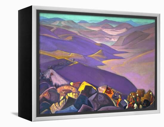 Mongolia. Genghis Khan's Campaign, 1937-1938-Nicholas Roerich-Framed Premier Image Canvas