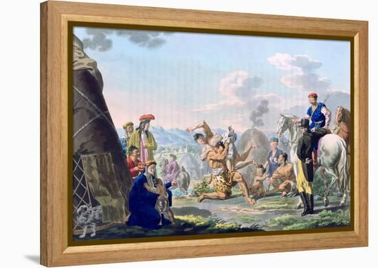 Mongolian Fight, 1813-E Scotnikoff-Framed Premier Image Canvas