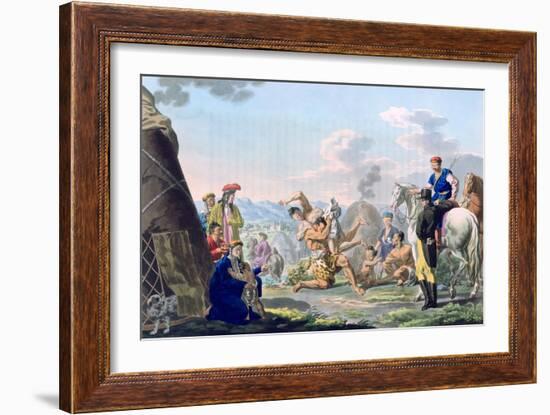 Mongolian Fight, 1813-E Scotnikoff-Framed Giclee Print