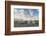 Mongolian nomadic traditional gers and clouds in the sky, Middle Gobi province, Mongolia, Central A-Francesco Vaninetti-Framed Photographic Print