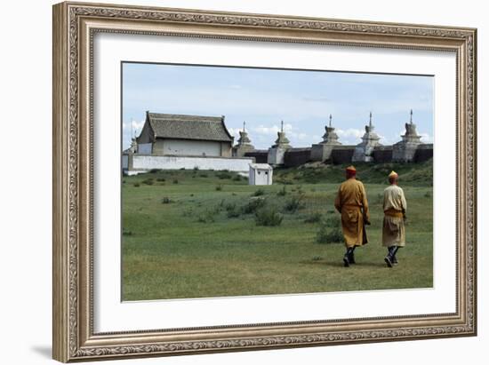 Mongolians in Traditional Dress-null-Framed Giclee Print