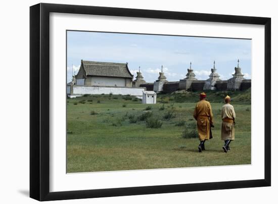 Mongolians in Traditional Dress-null-Framed Giclee Print